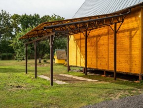 Односкатные навесы из поликарбоната – наши работы, фото 2